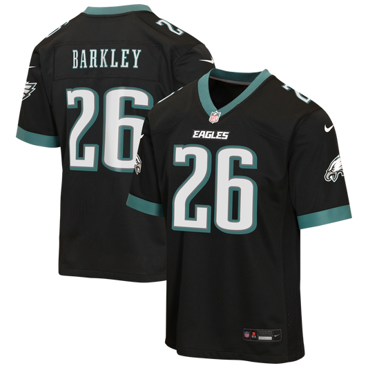 Saquon Barkley Philadelphia Eagles Nike Youth Alternate Game Jersey - Black