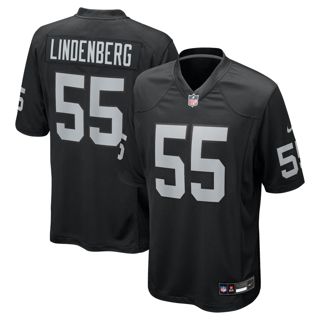 Cody Lindenberg Las Vegas Raiders Nike Team Game Jersey -  Black