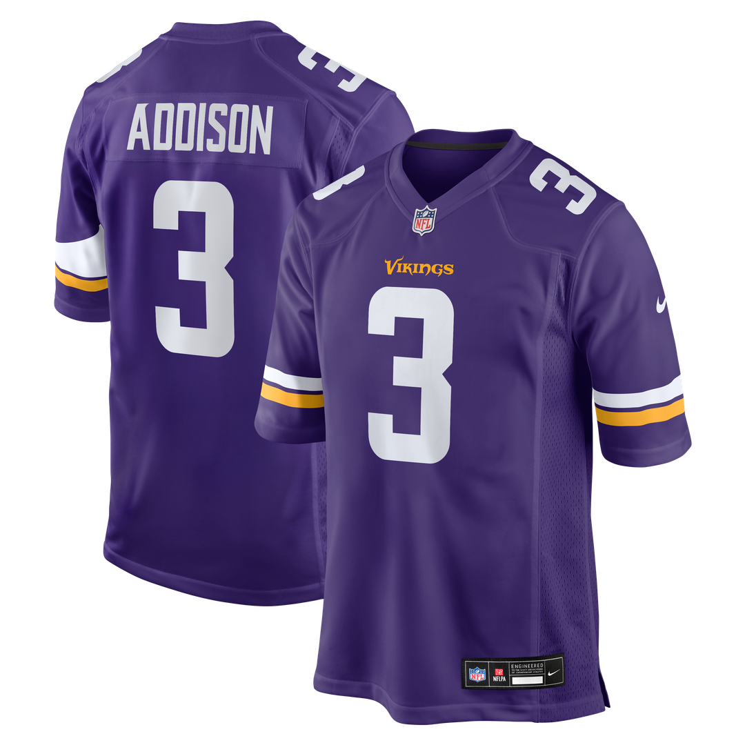 Jordan Addison Minnesota Vikings Nike Alternate Game Player Jersey - White