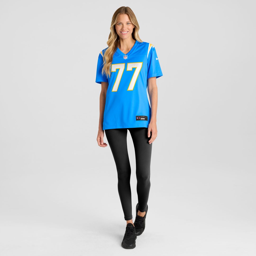 Travis Burke Los Angeles Chargers Nike Women's Team Game Jersey -  Powder Blue