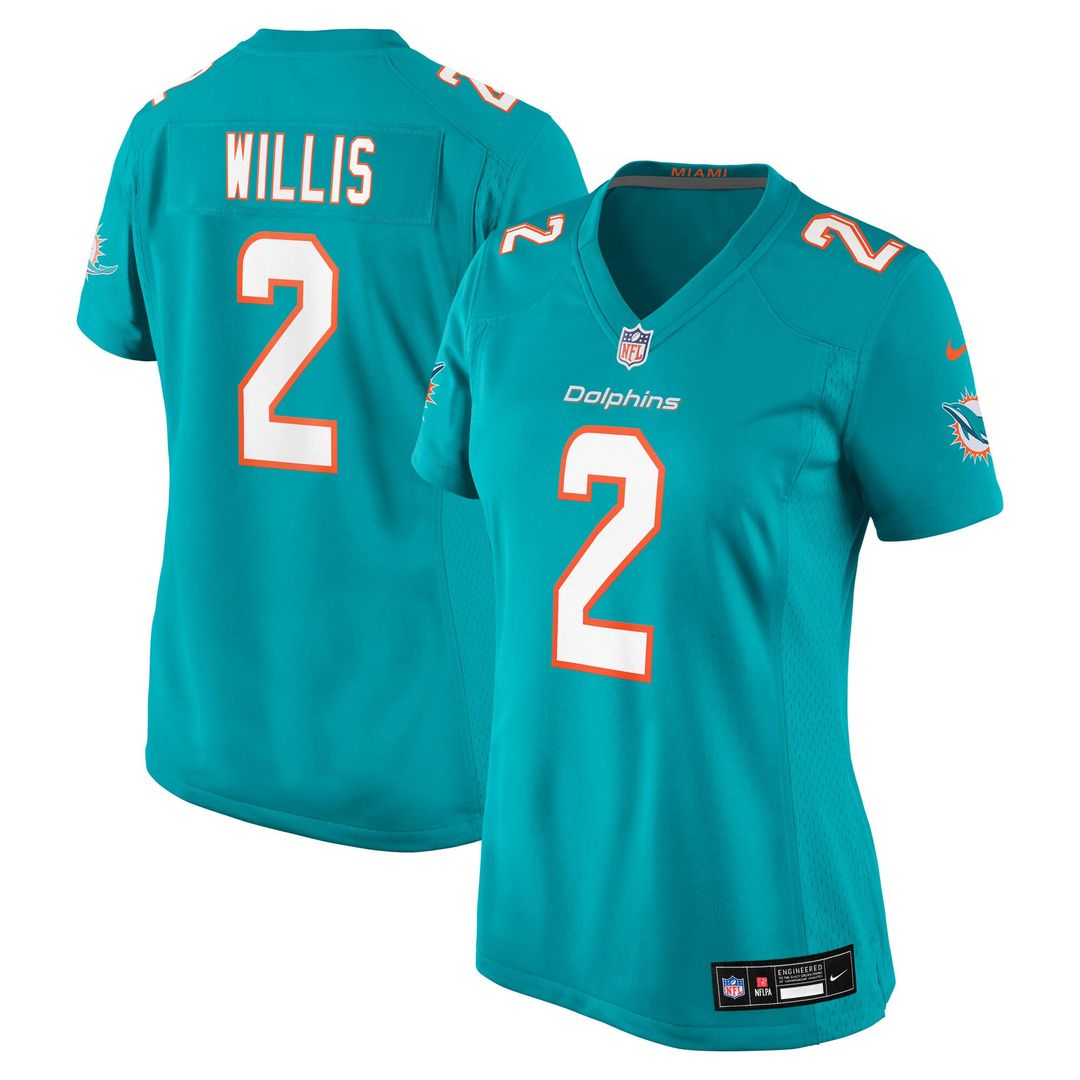 Malik Willis Miami Dolphins Nike Women's Game Jersey - Aqua