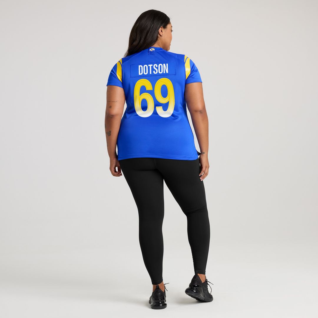 Kevin Dotson Los Angeles Rams Nike Women's  Game Jersey -  Royal