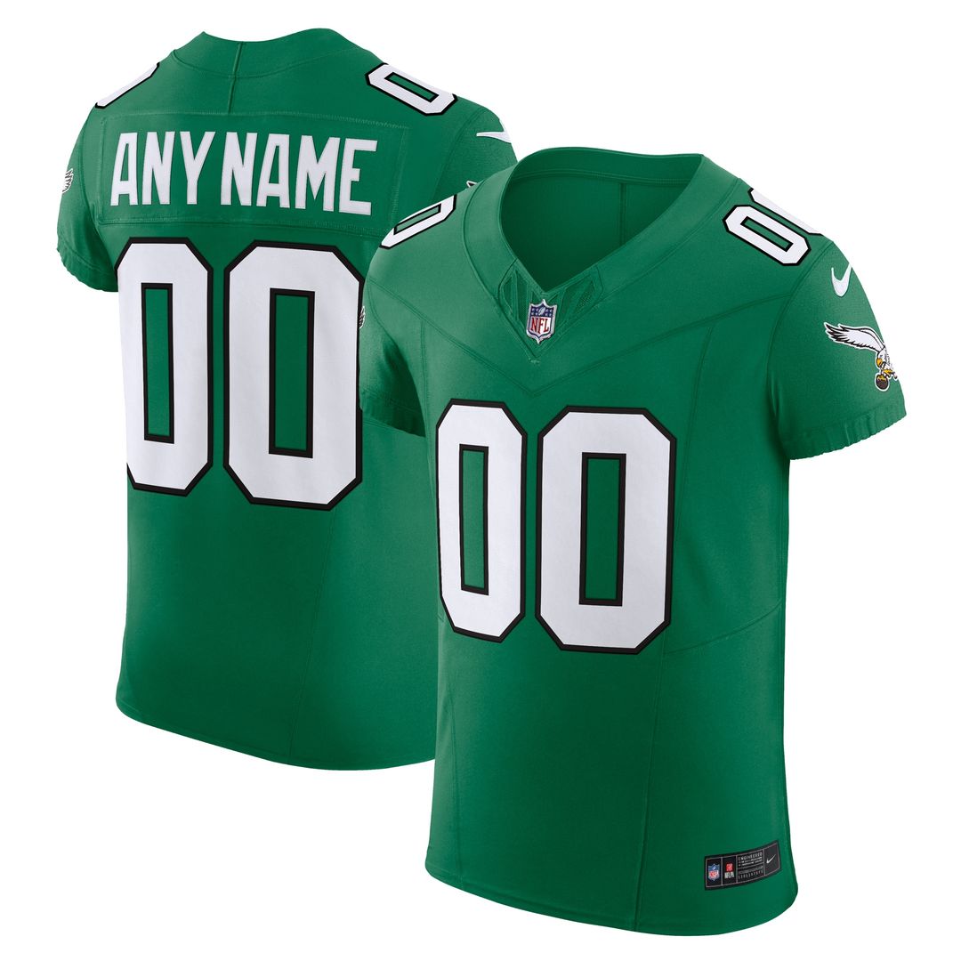 Philadelphia Eagles Nike Team Vapor F.U.S.E. Elite Custom Jersey - Midnight Green