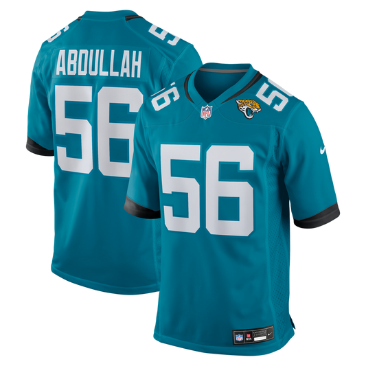 Yasir Abdullah Jacksonville Jaguars Nike Team Game Jersey -  Teal