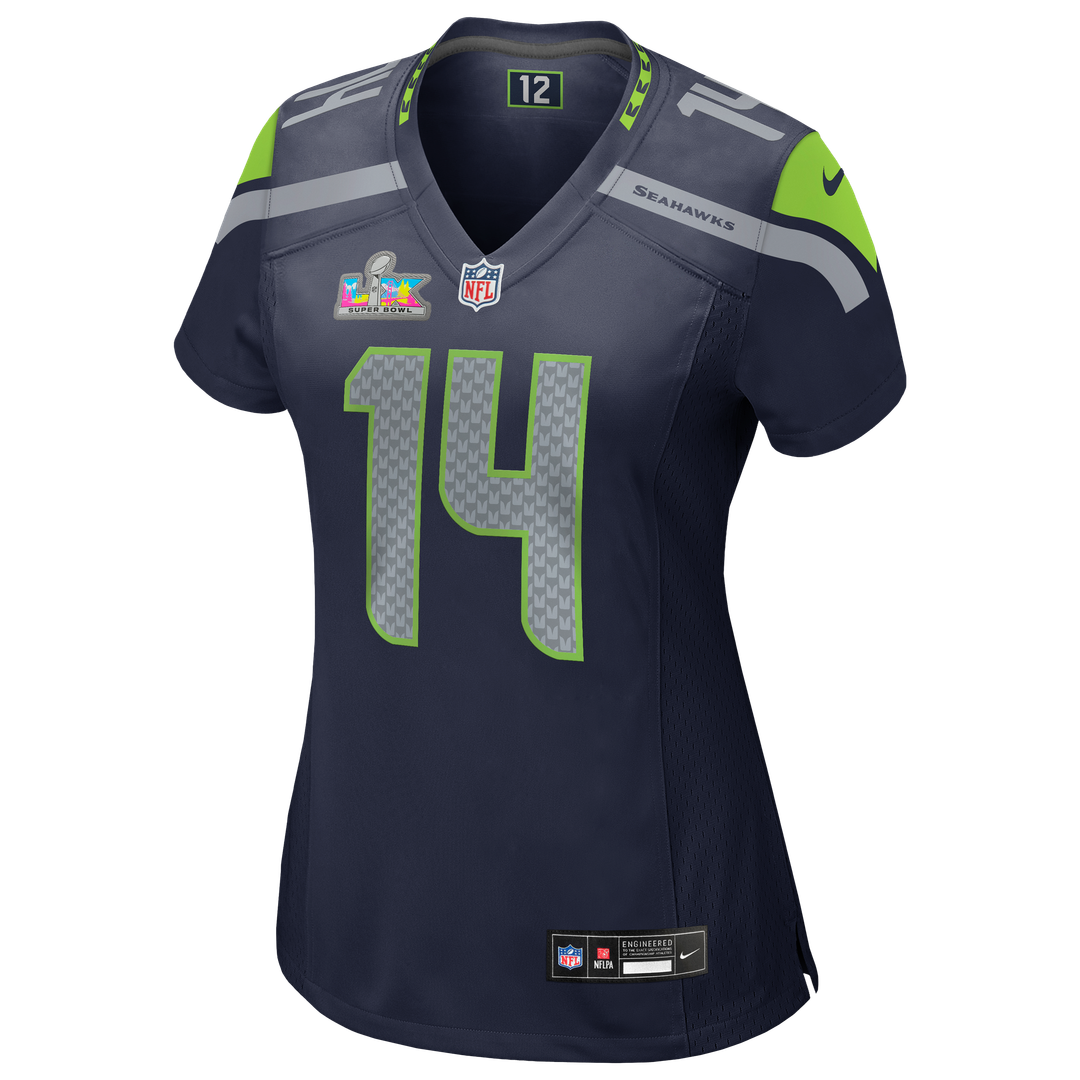 Sam Darnold Seattle Seahawks Nike Women's Super Bowl LX Patch Game Jersey - College Navy