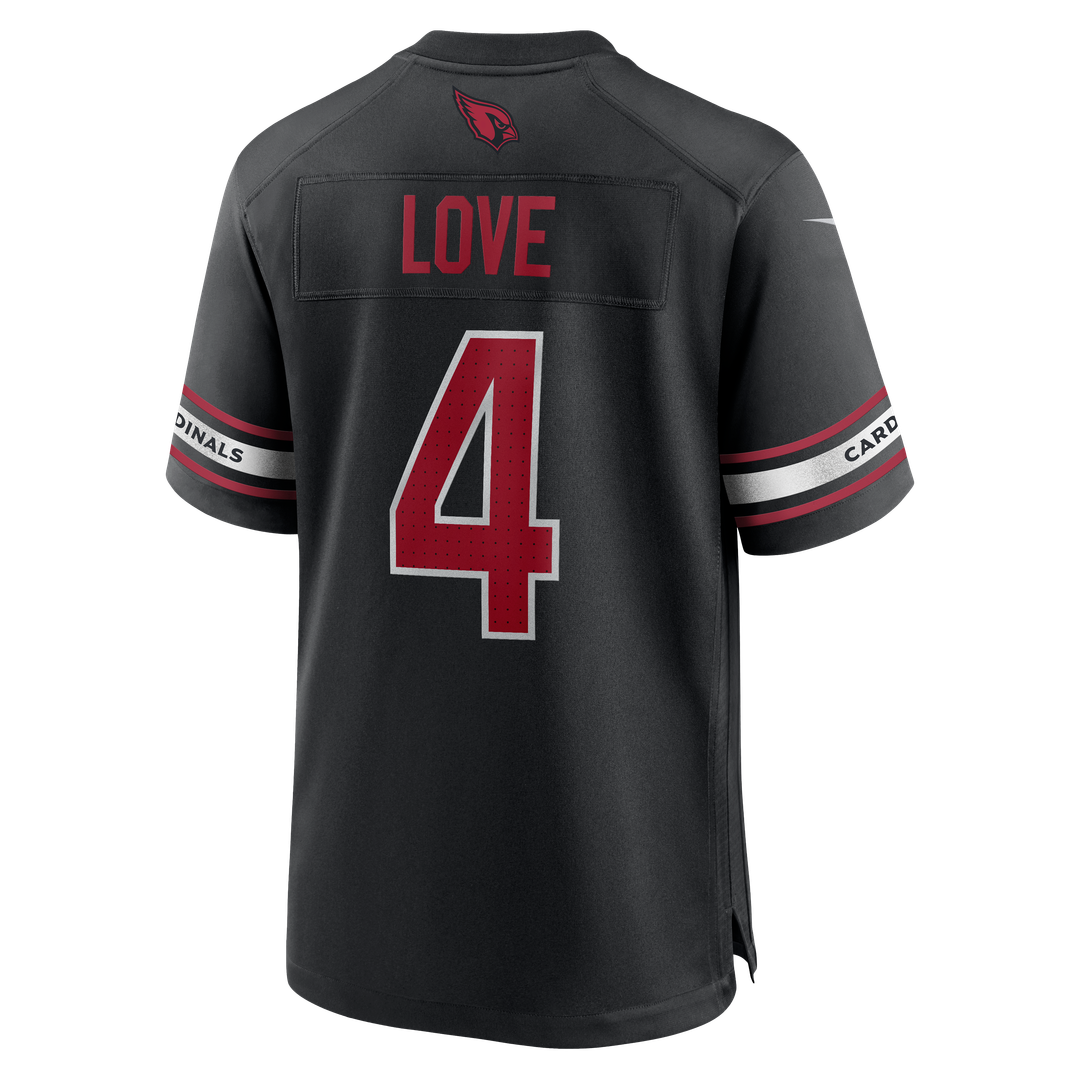 Jeremiyah Love Arizona Cardinals Nike Alternate Game Player Jersey - Black