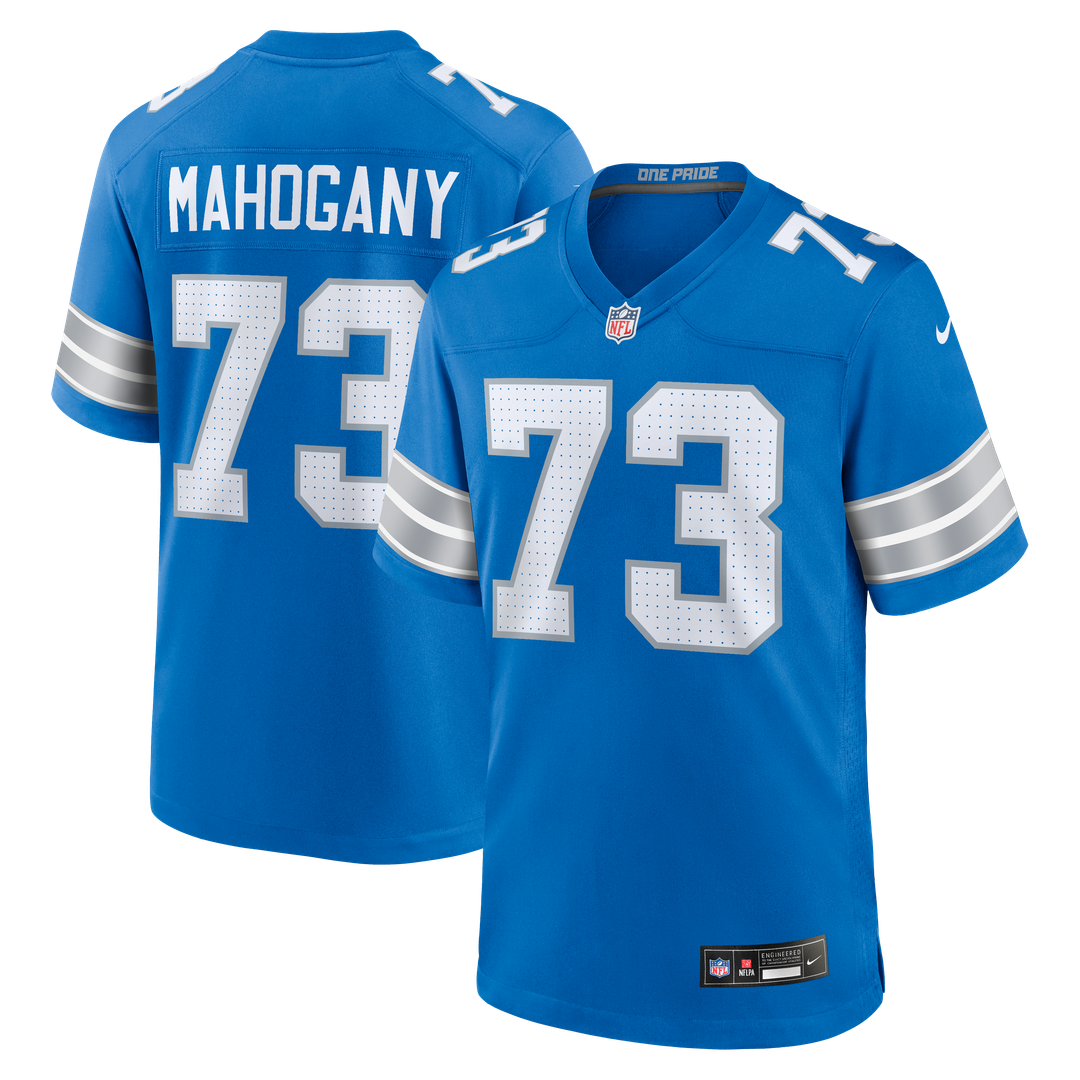 Christian Mahogany Detroit Lions Nike Team Game Jersey -  Blue