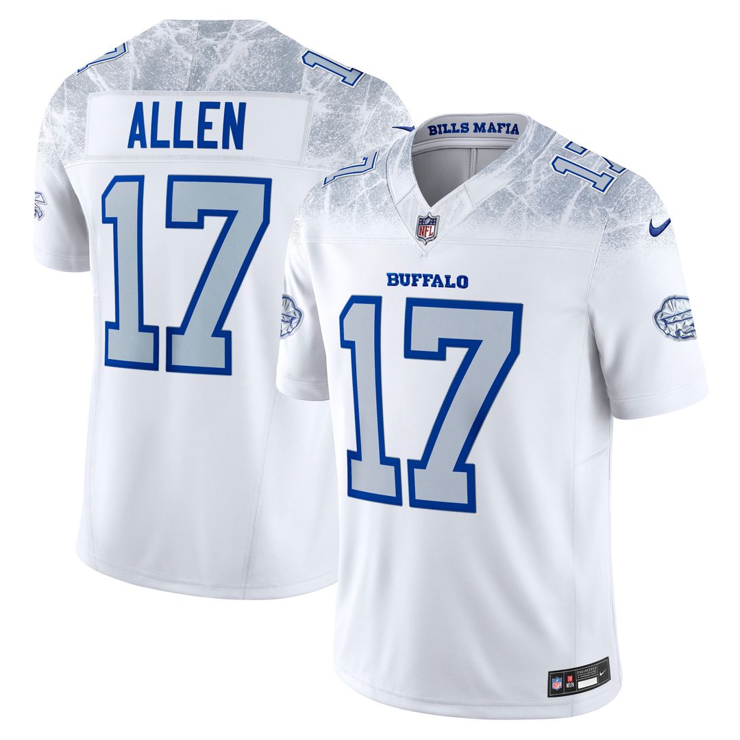 Josh Allen Buffalo Bills Nike 2025 Rivalries Collection Stitched Limited Jersey - White