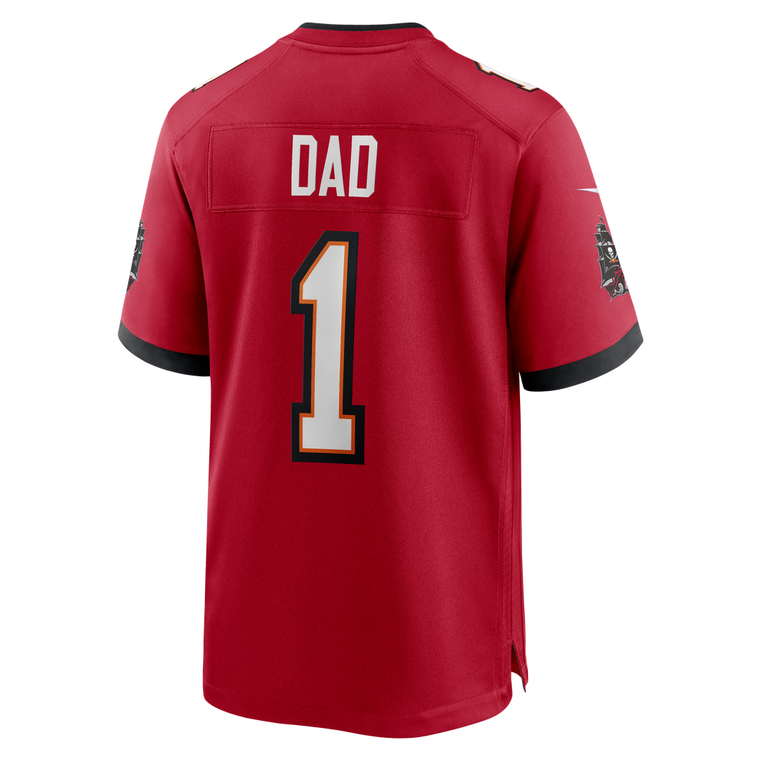 Number 1 Dad Tampa Bay Buccaneers Nike Game Jersey - Red