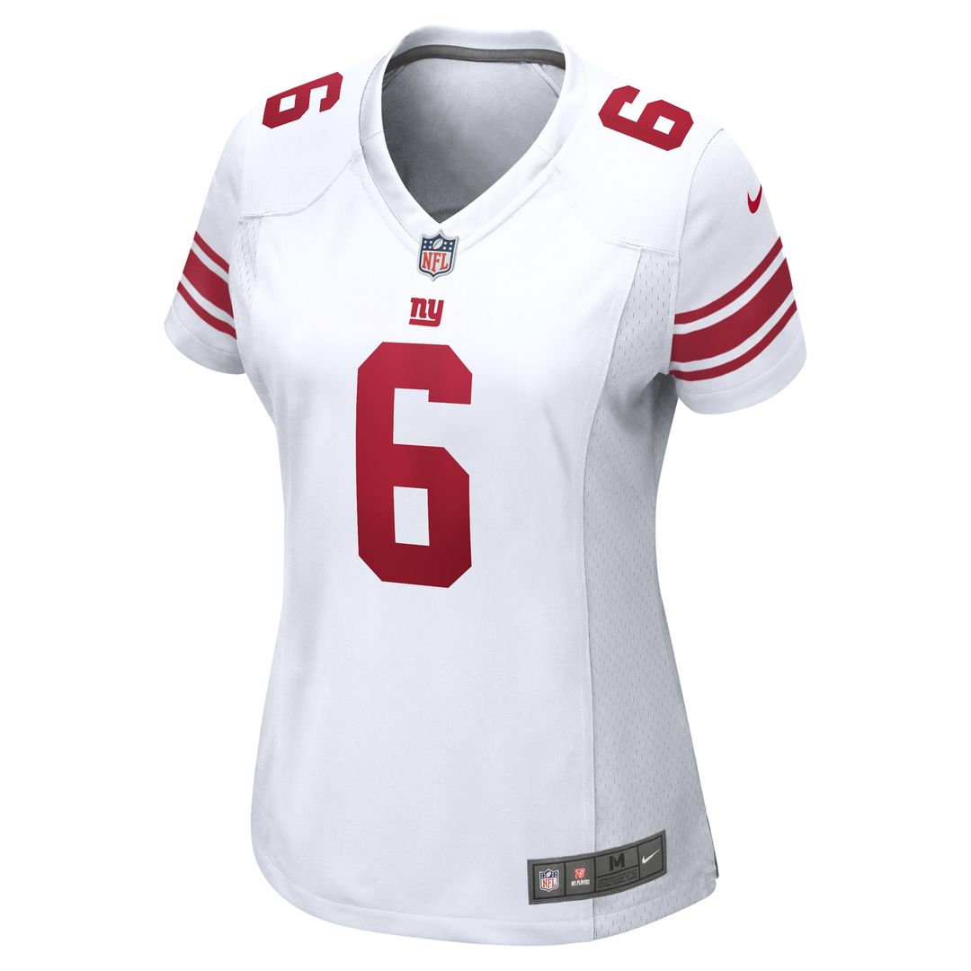Jaxson Dart New York Giants Nike Women's Game Jersey -  White