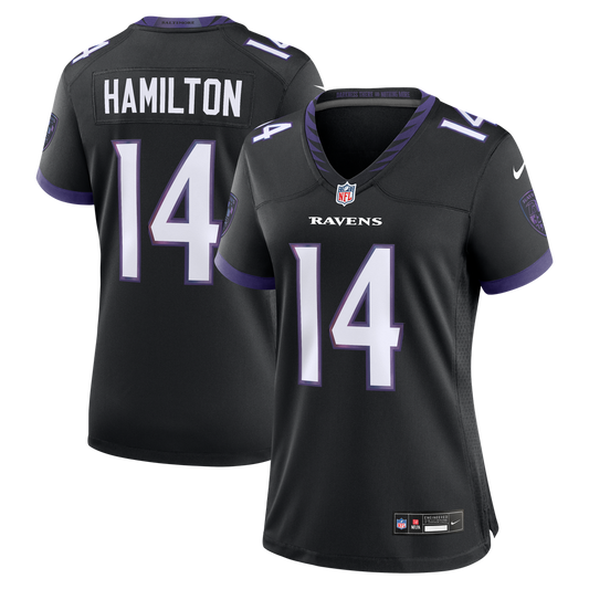Kyle Hamilton Baltimore Ravens Nike Women's Alternate Game Jersey - Black