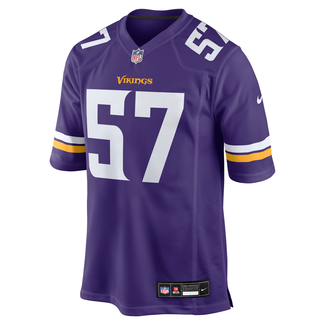 Chaz Chambliss Minnesota Vikings Nike Team Game Jersey -  Purple
