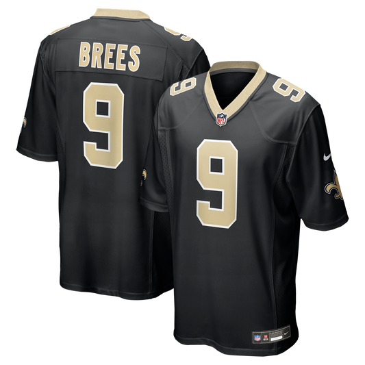 Drew Brees New Orleans Saints Nike Team Game Jersey -  Black