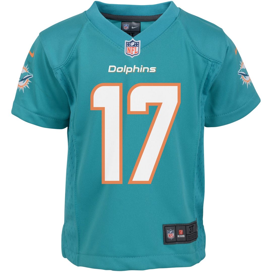 Jaylen Waddle Miami Dolphins Nike Infant Team  Player Game Jersey - Aqua