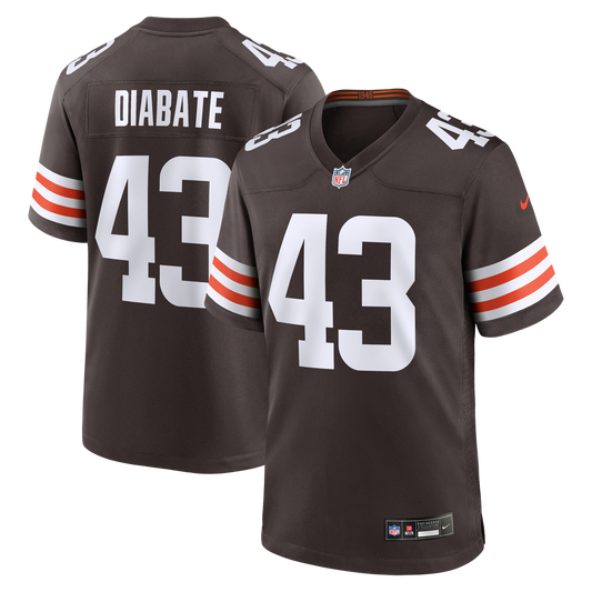 Mohamoud Diabate Cleveland Browns Nike Team Game Jersey -  Brown