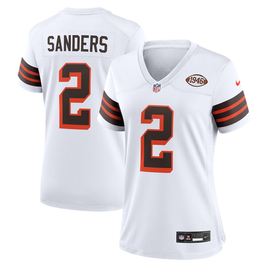 Shedeur Sanders Cleveland Browns Nike Women's Alternate Game Jersey -  White