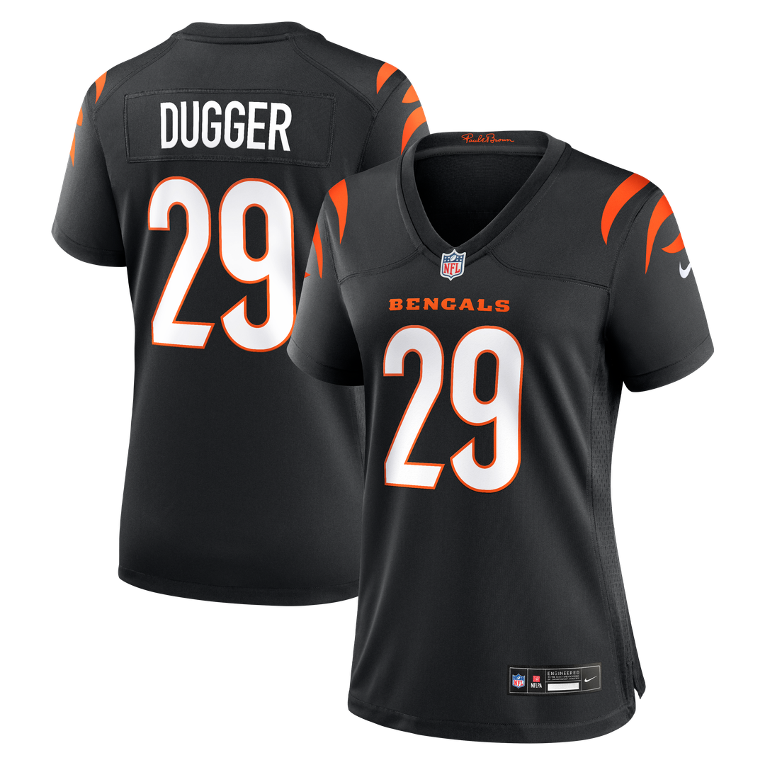 Kyle Dugger Cincinnati Bengals Nike Women's Team Game Jersey -  Black