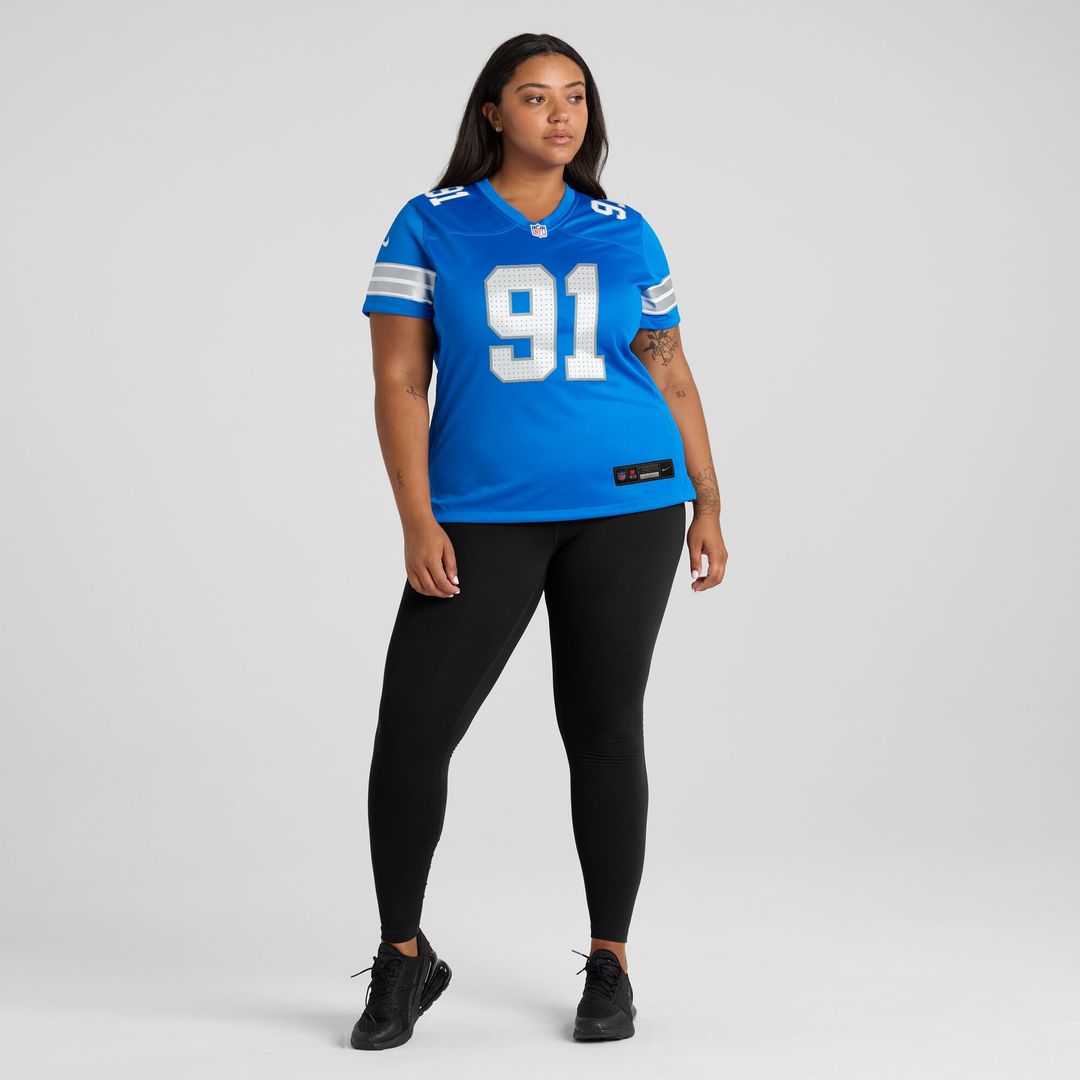Tyleik Williams Detroit Lions Nike Women's Team Game Jersey -  Blue