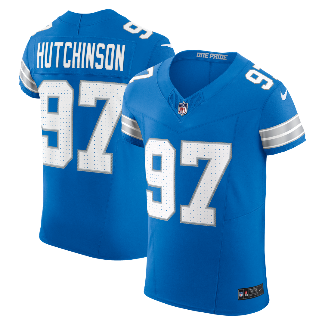 Aidan Hutchinson Detroit Lions Nike Alternate Vapor F.U.S.E. Elite Jersey - Black