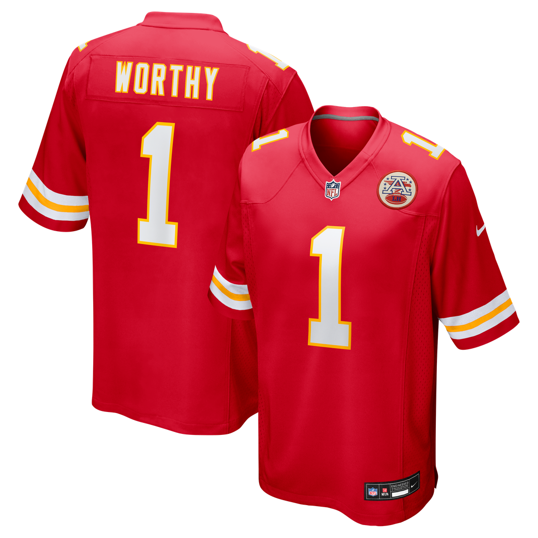 Xavier Worthy Kansas City Chiefs Nike  Player Game Jersey - Red