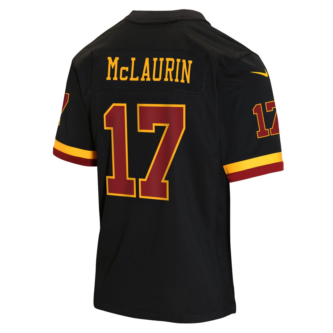 Terry McLaurin Washington Commanders Nike Youth Hail Raiser Alternate Game Jersey - Black