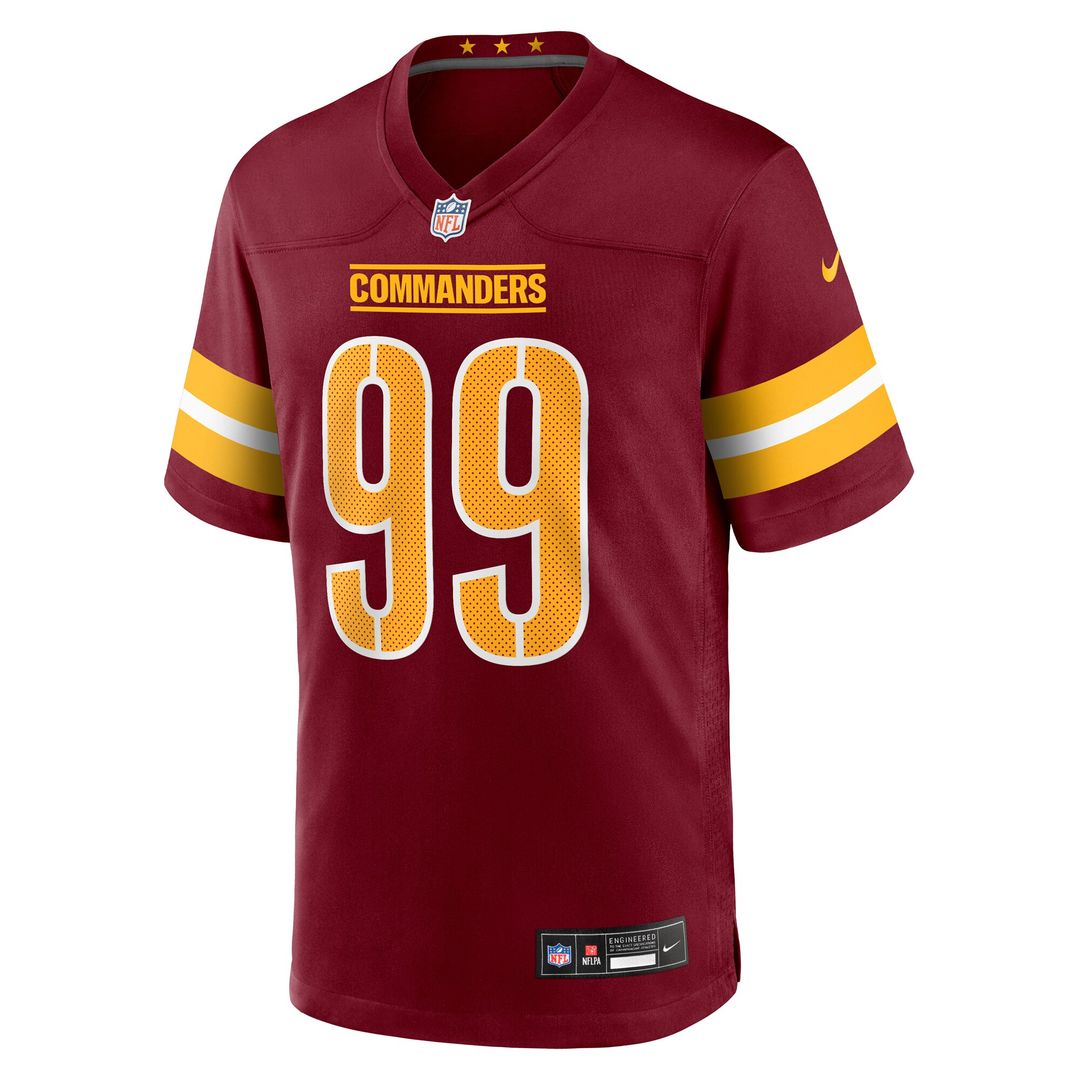 Javon Kinlaw Washington Commanders Nike Team Game Jersey -  Burgundy