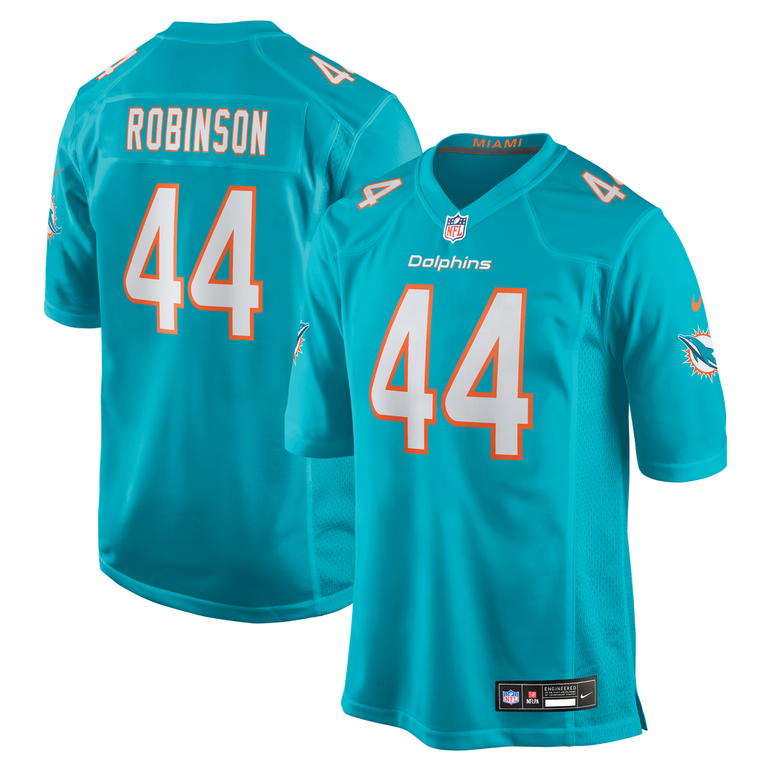 Chop Robinson Miami Dolphins Nike  Player Game Jersey - Aqua