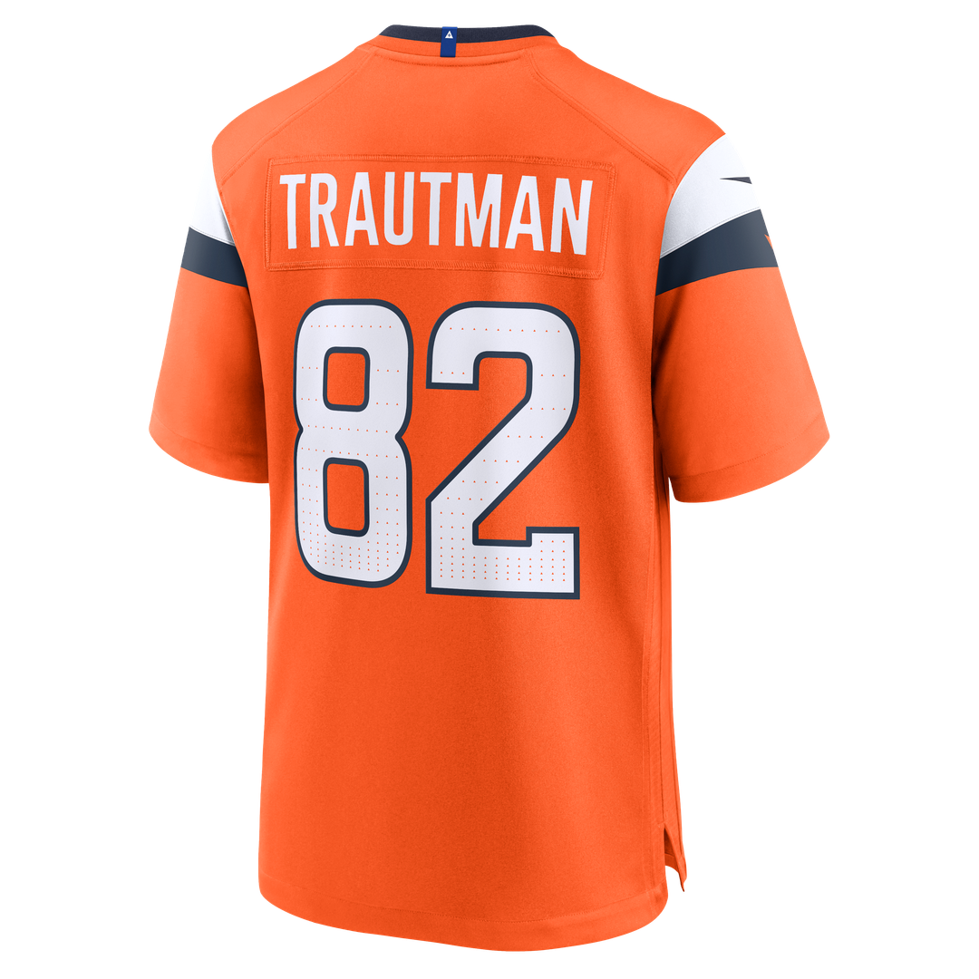 Adam Trautman Denver Broncos Nike Team Game Jersey -  Orange