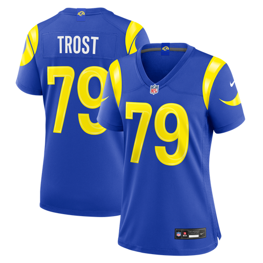 Keagen Trost Los Angeles Rams Nike Women's Team Game Jersey - Royal