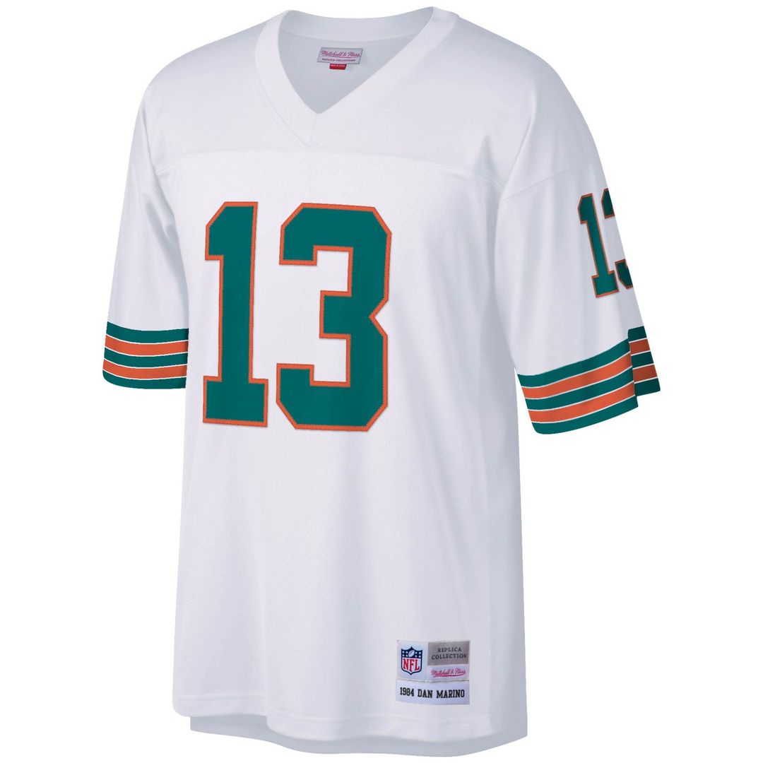 Dan Marino Miami Dolphins Mitchell & Ness Big & Tall 1984 Retired Player Replica Jersey - Aqua
