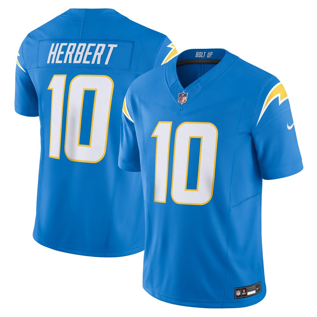 Justin Herbert Los Angeles Chargers Nike Alternate Charger Power Vapor F.U.S.E. Limited Jersey - Gold