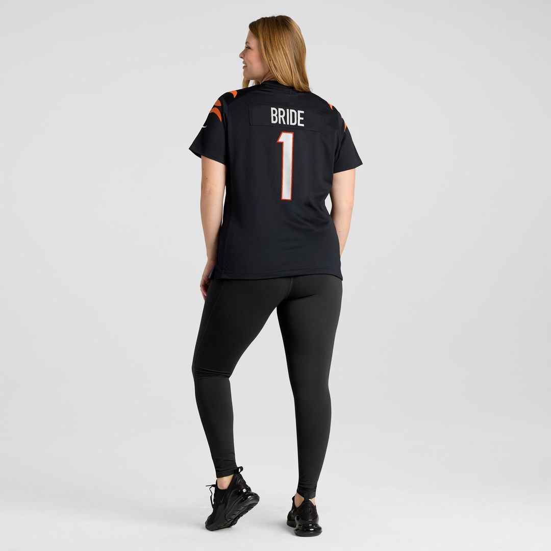 Number 1 Bride Cincinnati Bengals Nike Women's Game Jersey - Black