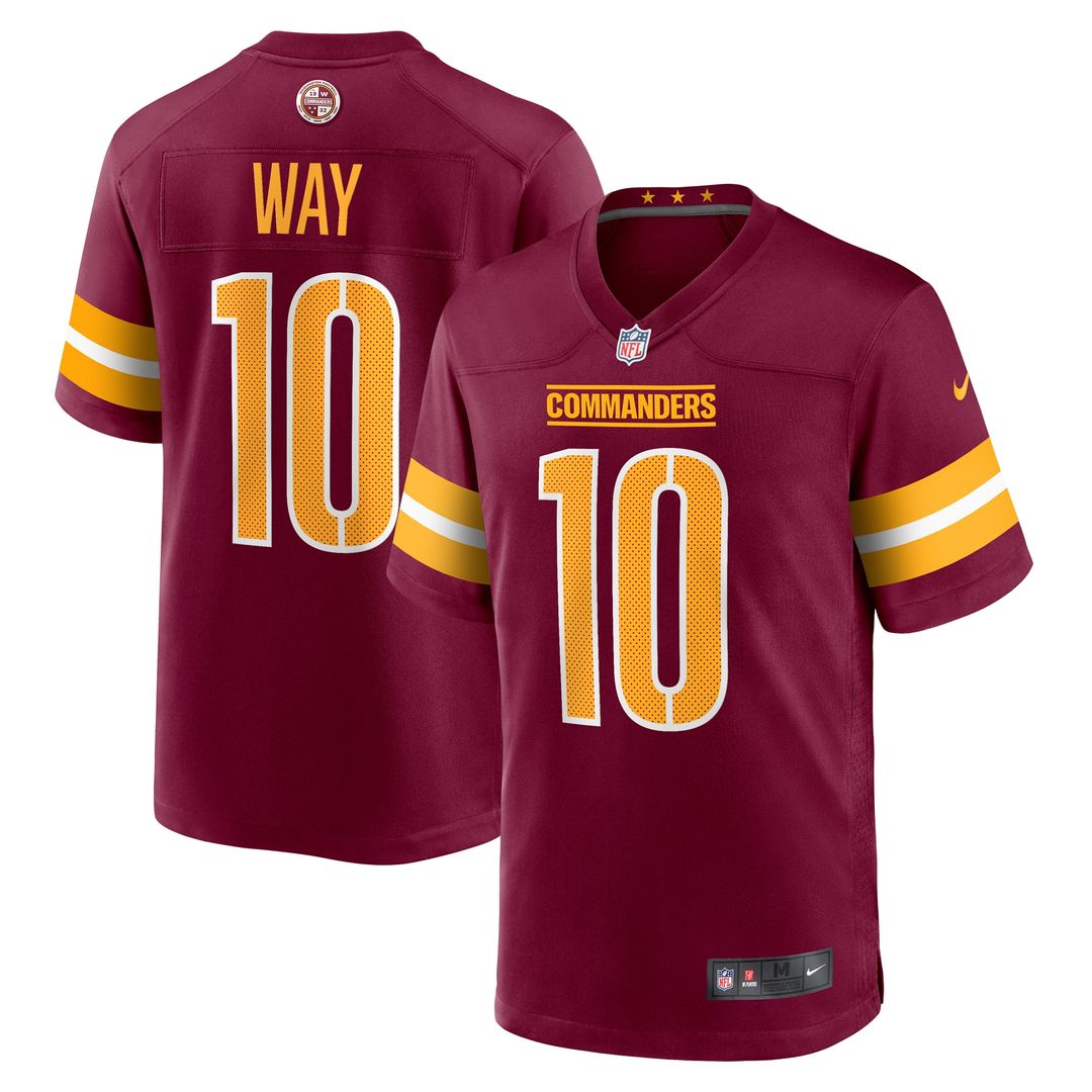 Tress Way Washington Commanders Nike Game Jersey -  White