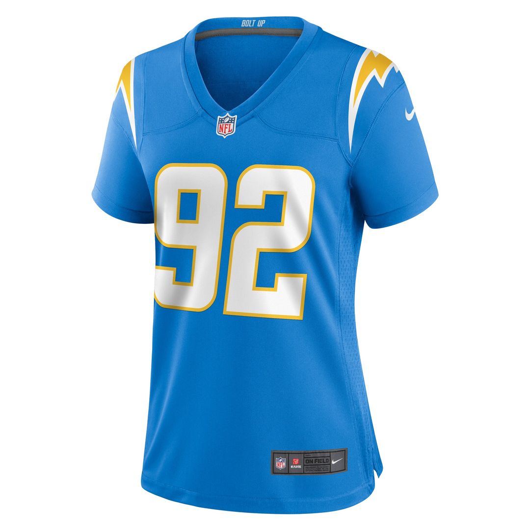 Justin Eboigbe Los Angeles Chargers Nike Women's  Game Jersey -  Powder Blue