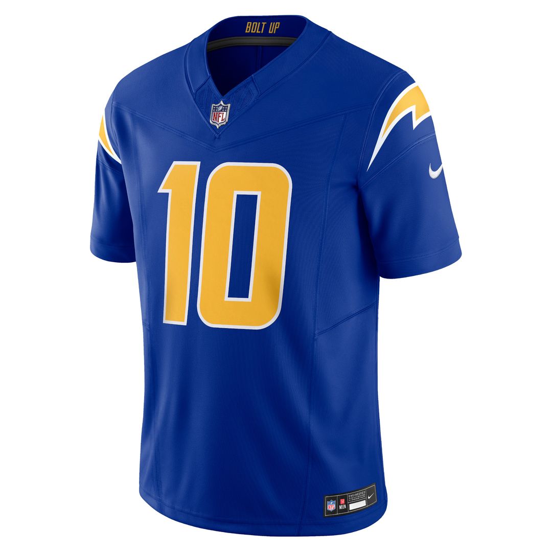 Justin Herbert Los Angeles Chargers Nike Alternate Charger Power Vapor F.U.S.E. Limited Jersey - Gold
