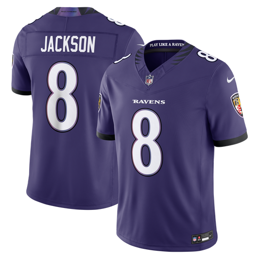 Lamar Jackson Baltimore Ravens Nike Vapor F.U.S.E. Stitched Limited Jersey - Purple