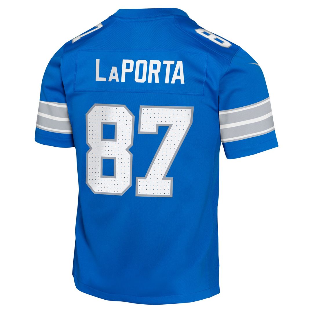 Sam LaPorta Detroit Lions Nike Youth Game Jersey - Black