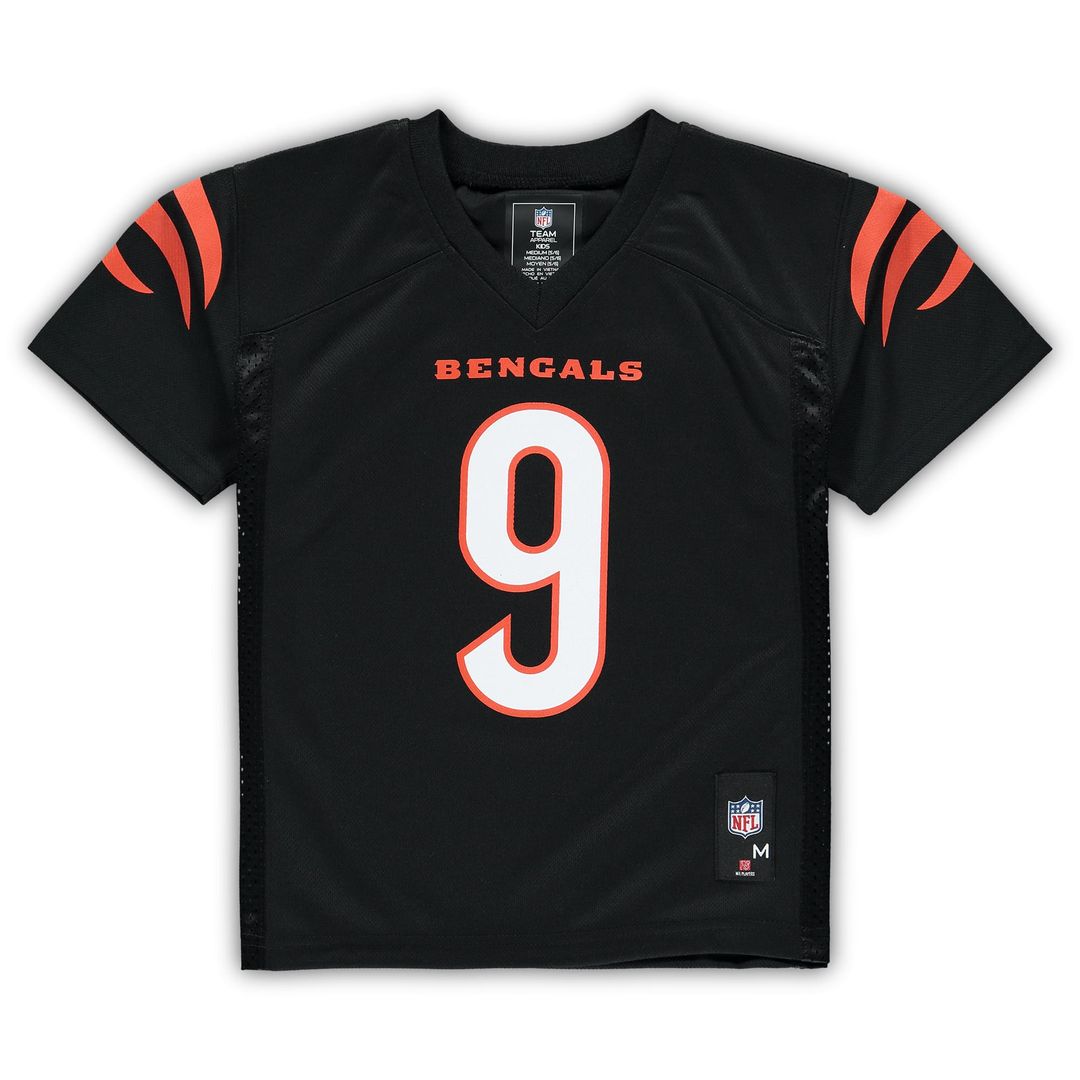 Joe Burrow Cincinnati Bengals Preschool Replica Player Jersey - Black