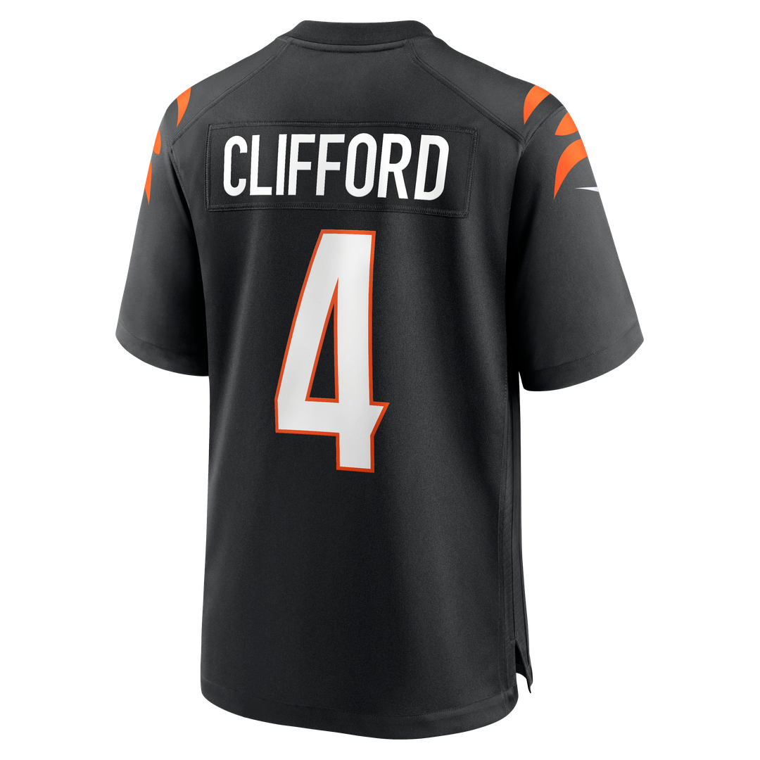 Sean Clifford Cincinnati Bengals Nike Team Game Jersey -  Black