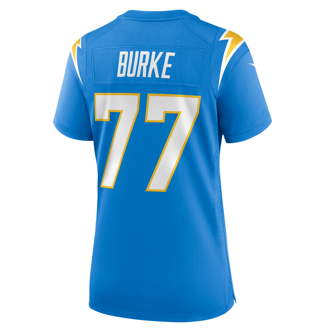 Travis Burke Los Angeles Chargers Nike Women's Team Game Jersey -  Powder Blue