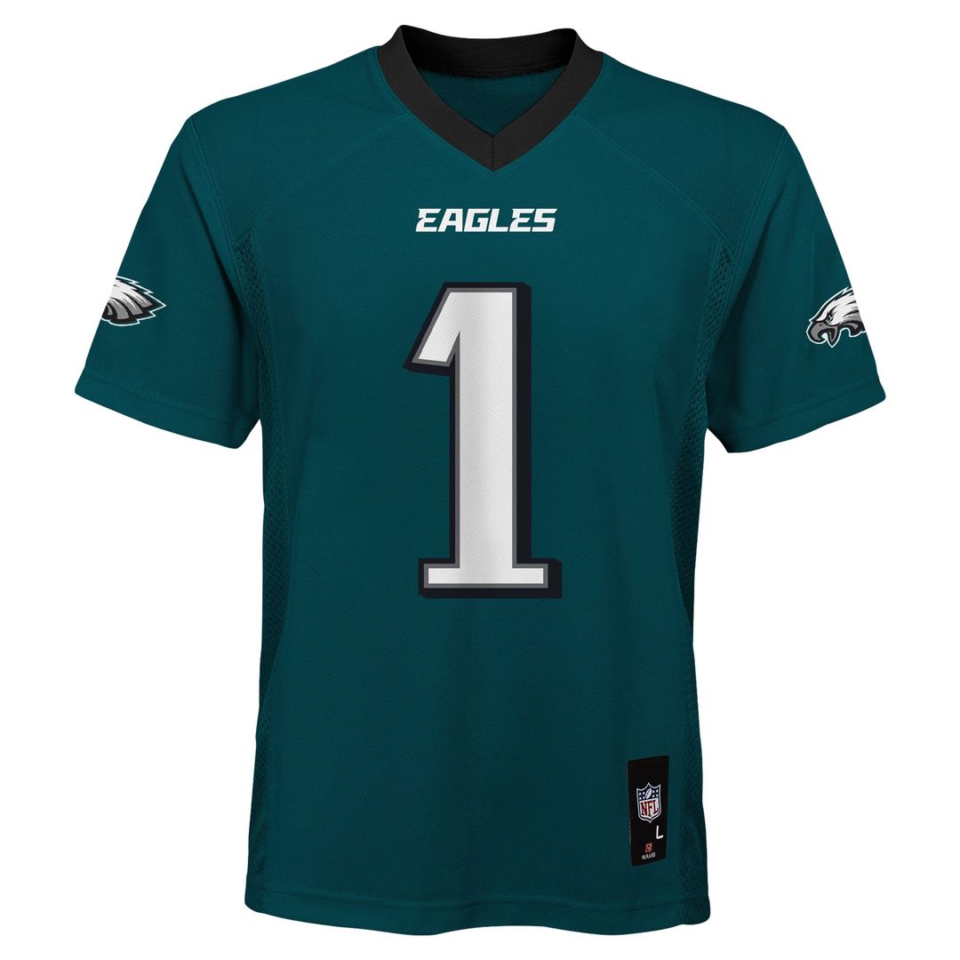 Jalen Hurts Philadelphia Eagles Youth Replica Player Jersey - Midnight Green