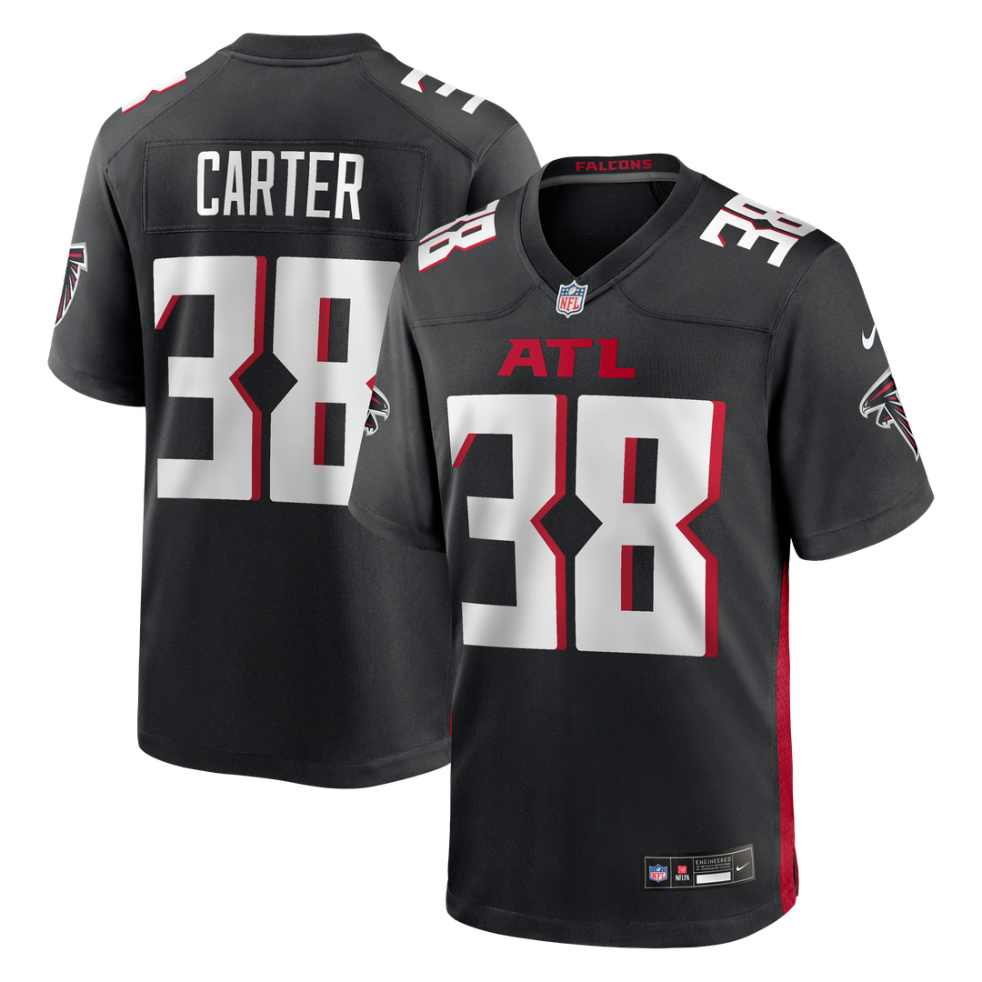 Nathan Carter Atlanta Falcons Nike Team Game Jersey -  Black
