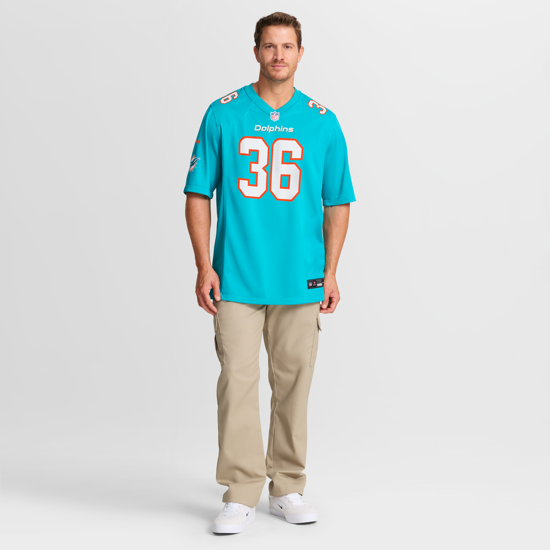 Storm Duck Miami Dolphins Nike  Game Jersey -  Aqua
