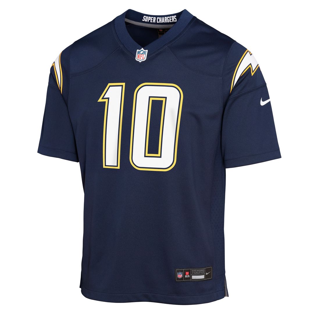 Justin Herbert Los Angeles Chargers Nike Youth Alternate Charger Power Game Player Jersey - Gold