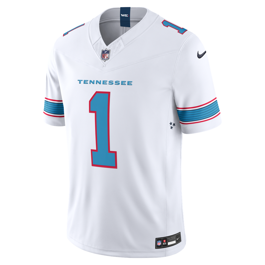 Cameron Ward Tennessee Titans Nike Vapor F.U.S.E. Stitched Limited Jersey - White