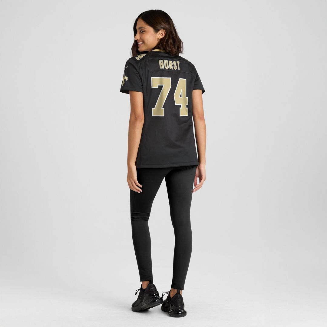 James Hurst New Orleans Saints Nike Women's Game Jersey - Black