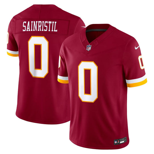 Mike Sainristil Washington Commanders Nike Team Vapor F.U.S.E. Stitched Limited Jersey - Burgundy