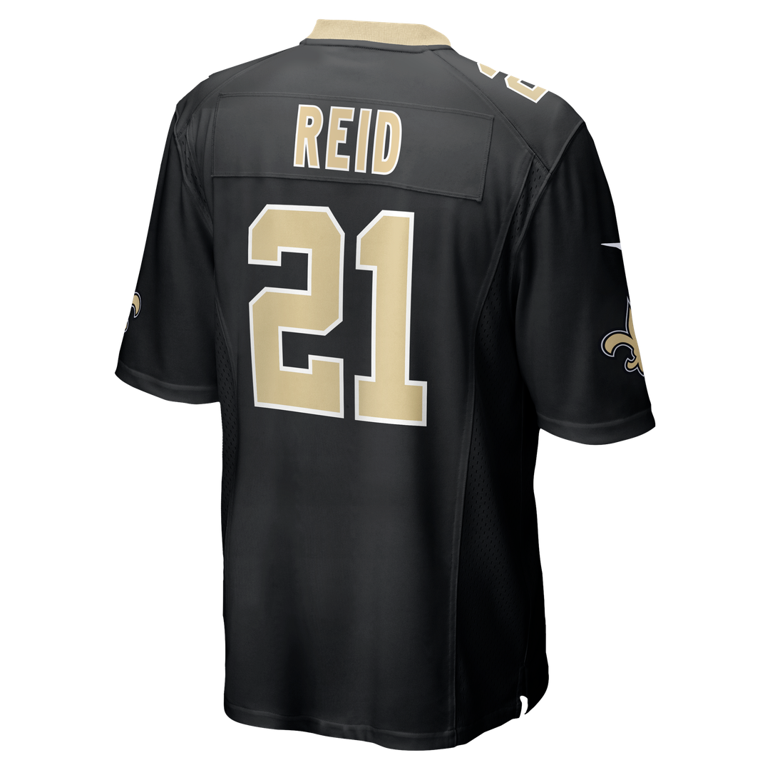 Justin Reid New Orleans Saints Nike Team Game Jersey -  Black