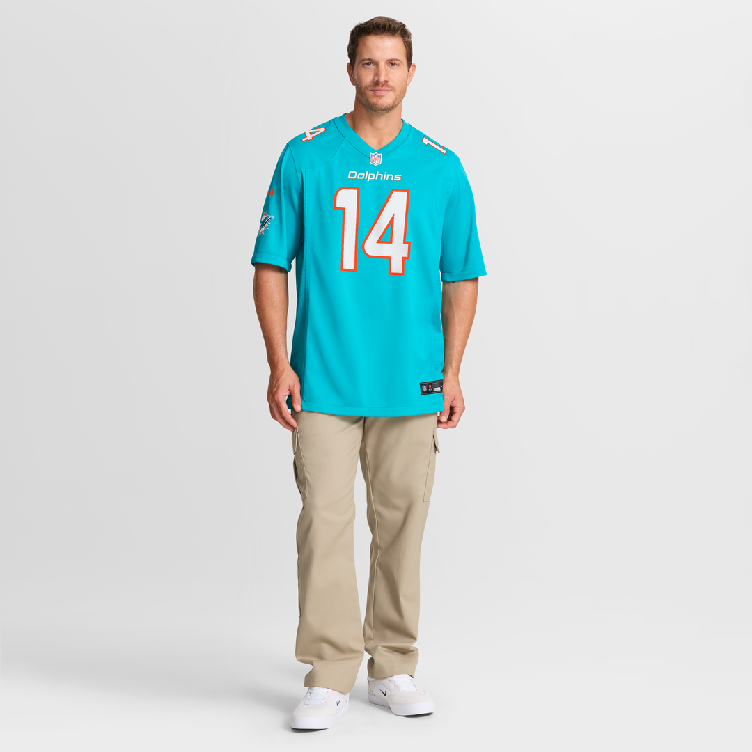 Quinn Ewers Miami Dolphins Nike Team Game Jersey -  Aqua