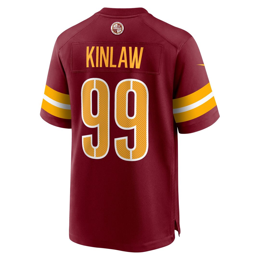 Javon Kinlaw Washington Commanders Nike Team Game Jersey -  Burgundy